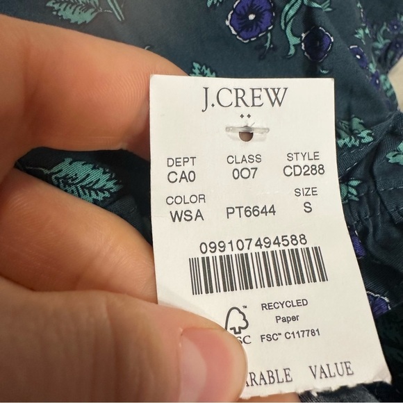 J crew Long-sleeve ruffleneck poplin blouse - Picture 4 of 4